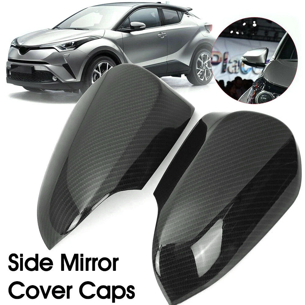 

Exterior Mirror Cover Protection 1 Pair Carbon Fiber Style For Toyota CHR C-HR 2016-2018 Set