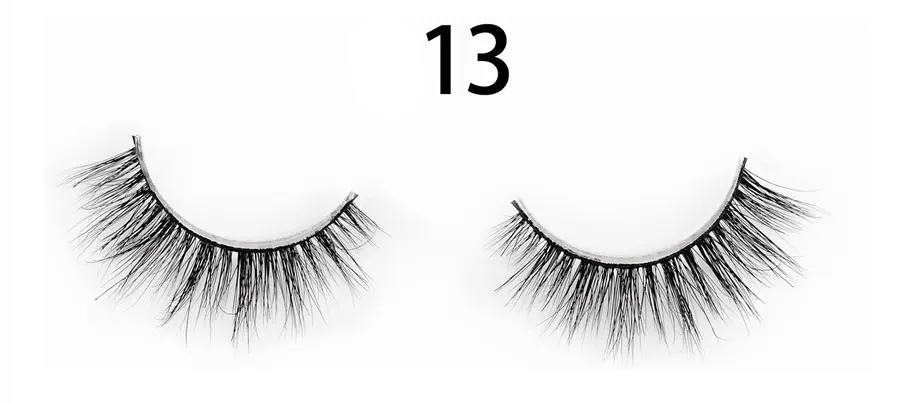 false eyelashes 3D mink lashes volume soft lashes long eyelash extension fake mink eyelashes cilios maquiagem A17 - Длина: 13