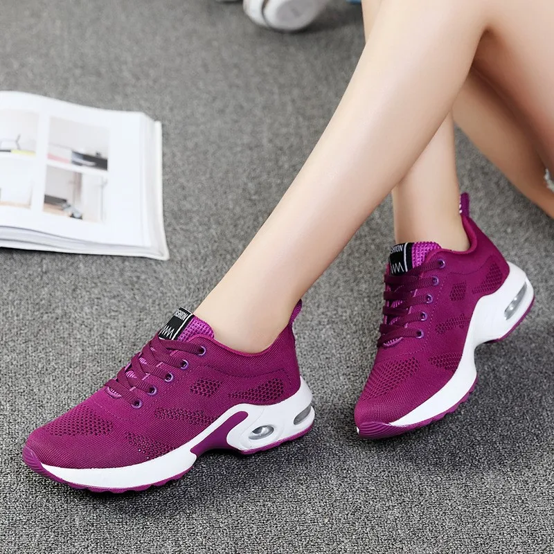 

DAFENP Sneakers Women Summer Breathable Air Mesh Casual Shoes Woman Soft Flat Comfort Walking Women Shoes zapatos de mujer