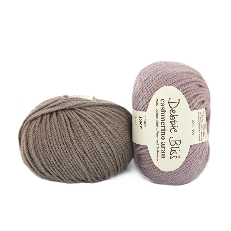 5*50 г шар Debbie Bliss Cashmerino Aran пряжа шерстяная пряжа импортная Ручная Пряжа Вязание крючком средняя толстая пряжа