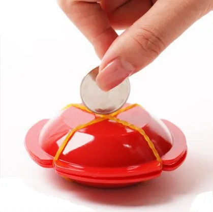 

1pc magic trick magic prop coin UFO disappears re-emergence light through the close-up stage show interesting toys