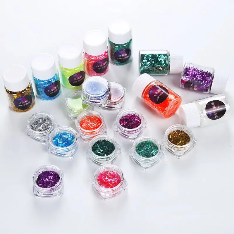 

15ML Resin Aurora Glitters Sequins DIY Epoxy Resin Filler Molds Decor Materials