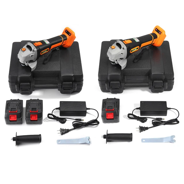 88V 10000mAh Electric Angle Grinder Cordless Polisher Polishing Machine Cutting Tool with 2 batteri for grinding cutting metal
