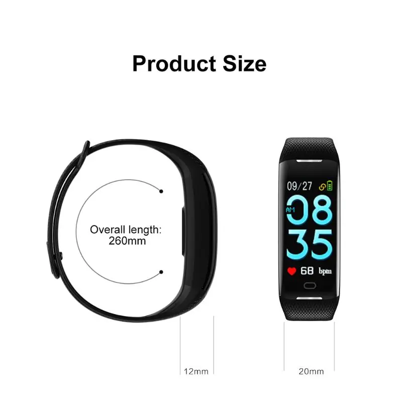 Bluetooth 4,0 фитнес-трекеры IP68 водонепроницаемый монитор сердечного ритма браслет Силиконовый браслет с шагомером шаговый монитор сна