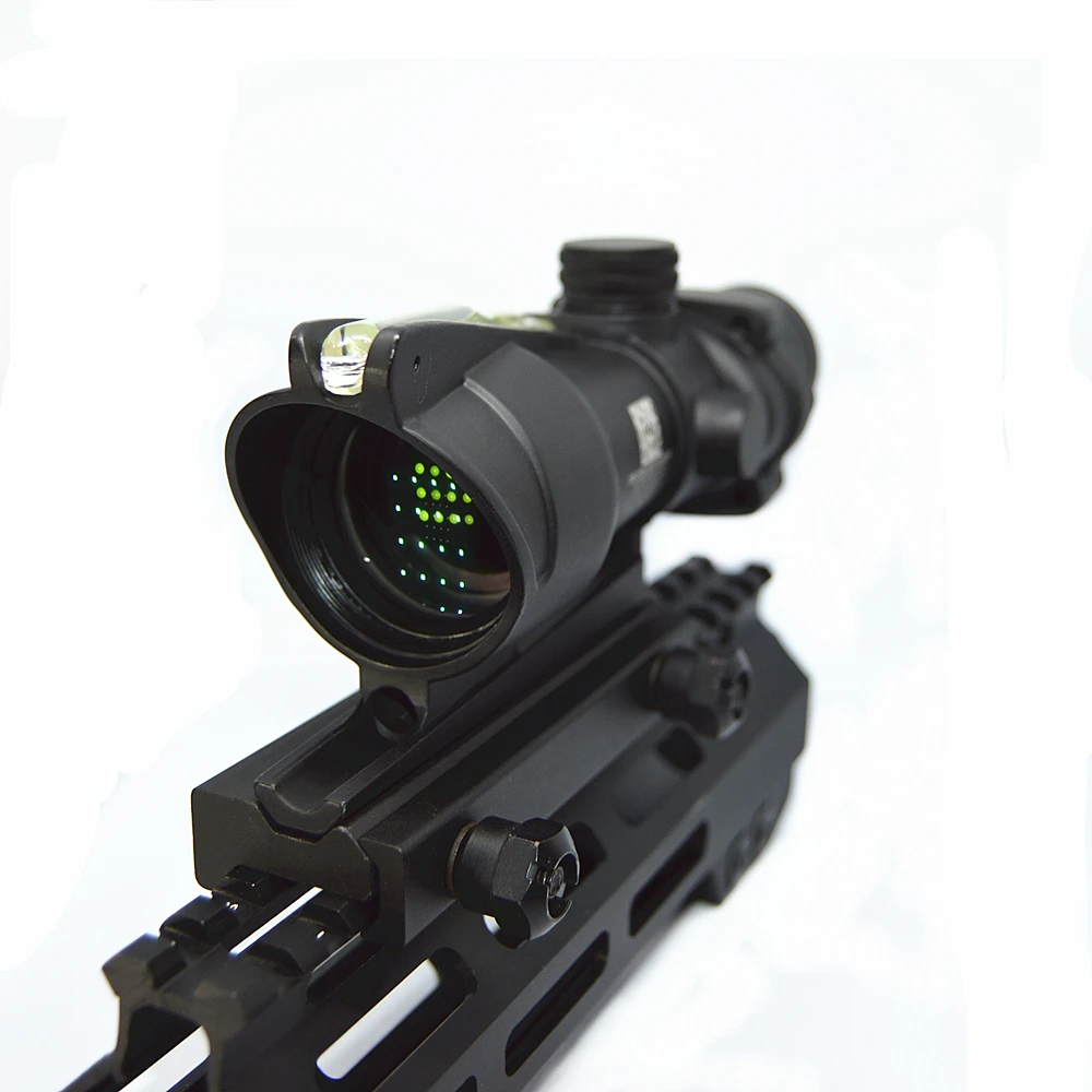 FIRECLUB ACOG Стиль прицел Оптический 4x32(зеленое Оптическое волокно) с маркировкой для стрельбы