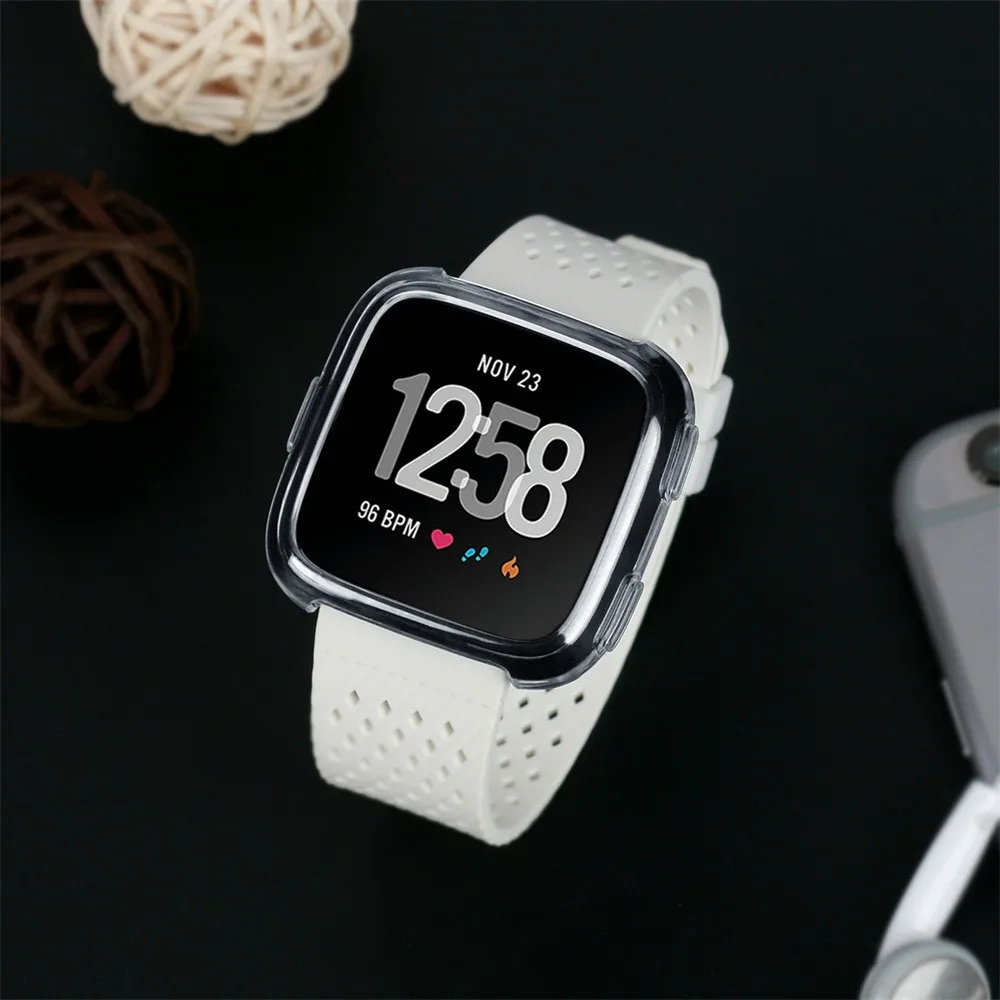 Hiperdeal ТПУ силиконовый чехол часы корпус Гвардии Protector для Fitbit Versa Smart Группа Dropshipping 21 мая