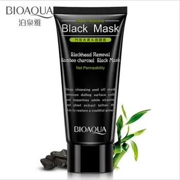 

By DHL 256pcs BIOAQUA Black Mask Blackhead Mask Deep Cleansing Black Head Facial Mask Acne Treatment Anti-Aging Face Mask 60g