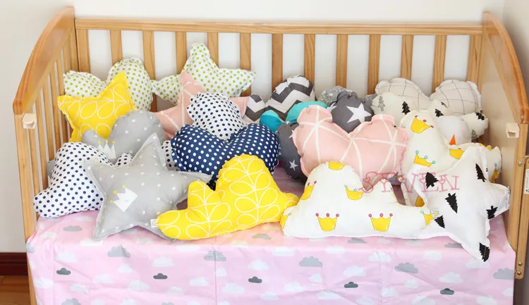 1 шт., милая подушка в форме облаков, хлопковая модная детская подушка, креативное украшение для детей, плюс детские постельные принадлежности, подушки