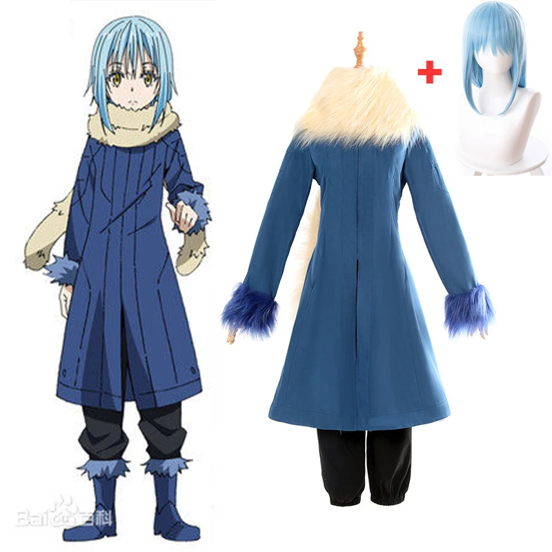 

2018 Rimuru Tempest Cosplay Costumes Tensei shitara Slime Datta Ken Anime That Time I Got Reincarnated as a Slime Costumes Wig