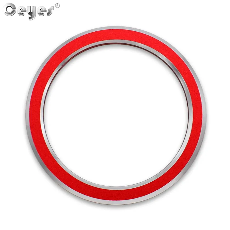 Red Start Ring Ceyes автомобильный Стайлинг авто двигатель запуск зажигания Крышка Аксессуары Кольцо чехол для Mercedes Benz E класс W213 E200 E300 E320L наклейки - Название цвета: Red Start Ring