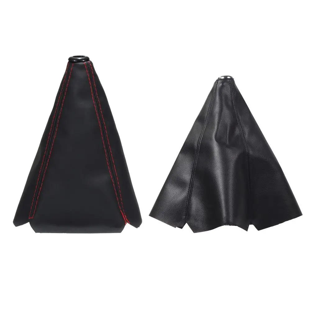 

Universal Car Gear Shift Collars Covers Durable PU Leather Gear Stick Shift Shifter Knob Cover Boot Gaiter