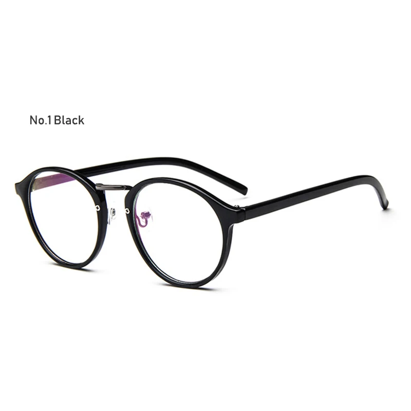 Классические ретро модные винтажные очки, женские очки с прозрачными линзами, унисекс, прозрачные очки, очки, оправа для очков, вечерние, Nerd - Цвет оправы: C1 Black