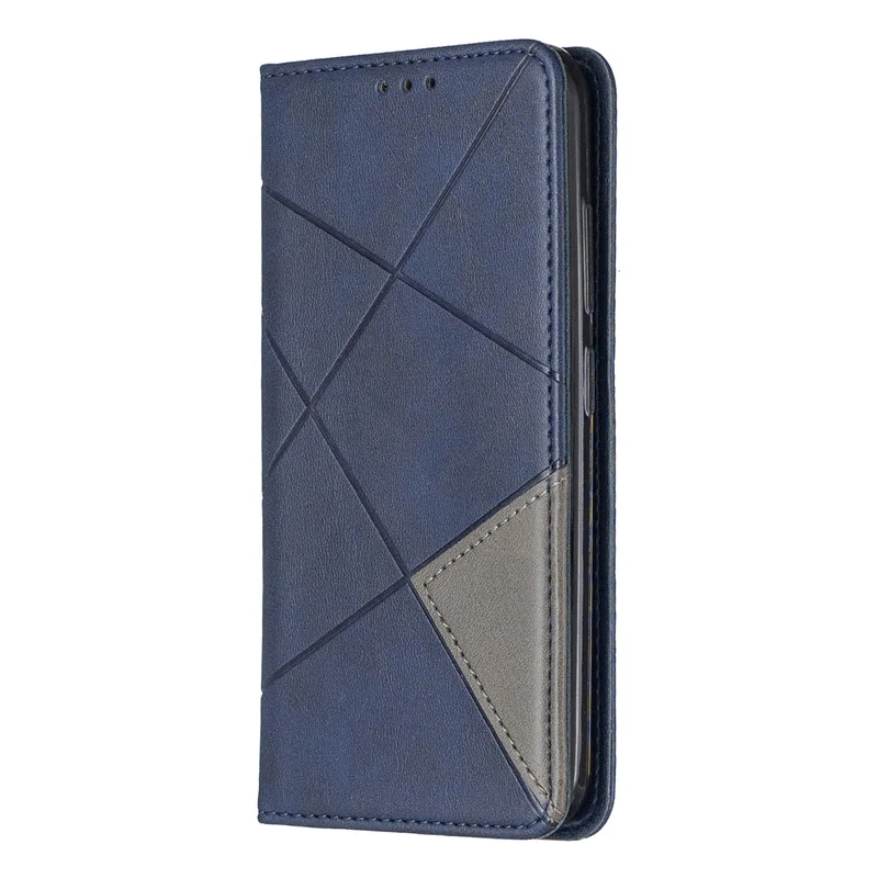 Магнитный поглощающий кожаный чехол-кошелек для Nokia 7,2, флип-держатель для карт, подставка-книжка для Nokia 7,2 чехол - Цвет: Синий