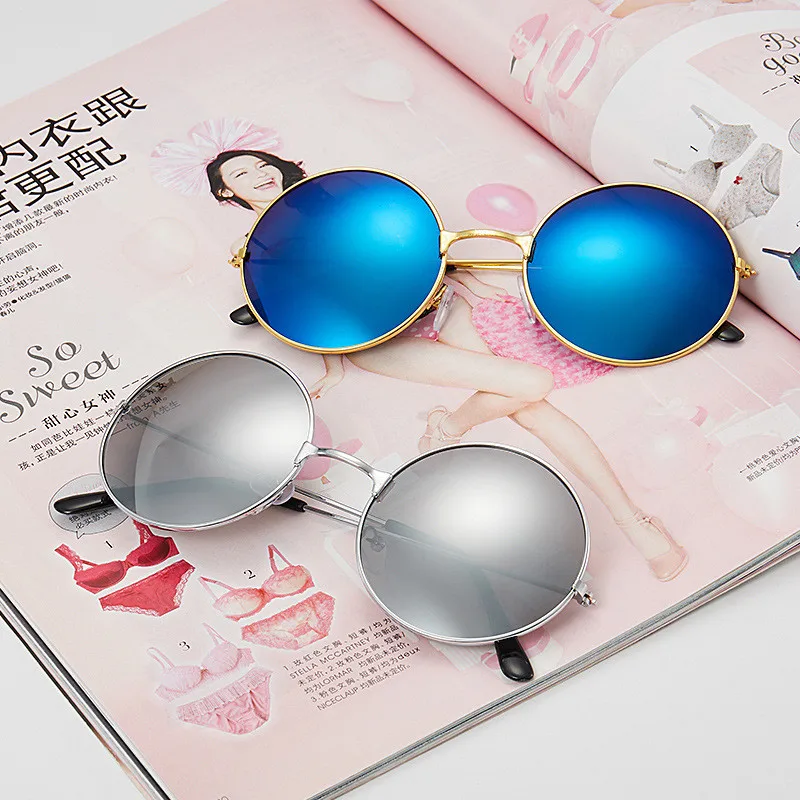 

Fashion Retro Round Sunglasses Women Sun Glasses Lens Alloy Sunglasses female Eyewear Frame Driver Goggles