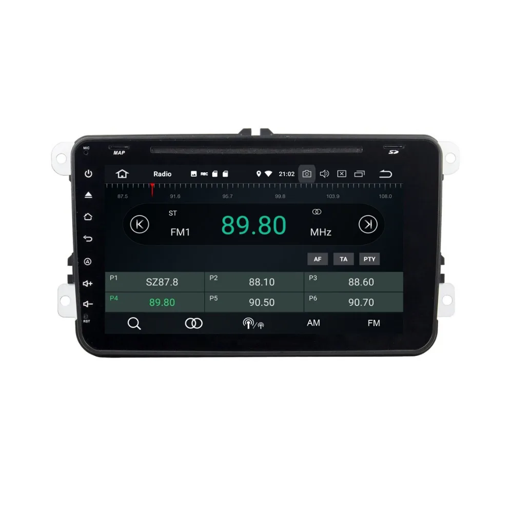 Top 4GB+32GB Octa Core 8" Android 8.0 Car Audio DVD Player for VW Volkswagen Skoda POLO GOLF PASSAT CC JETTA TIGUAN TOURAN Caddy 2