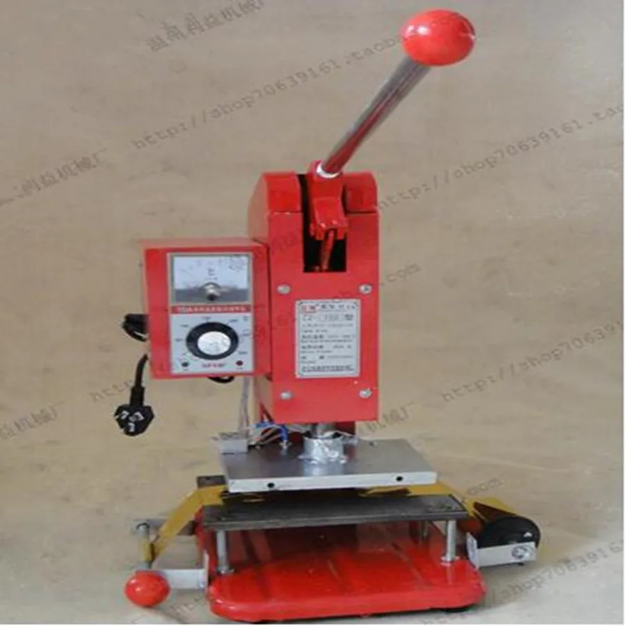 

Mini 150 Manual Operating Hot Foil Stamping Machine Tipper Machine in Red Color