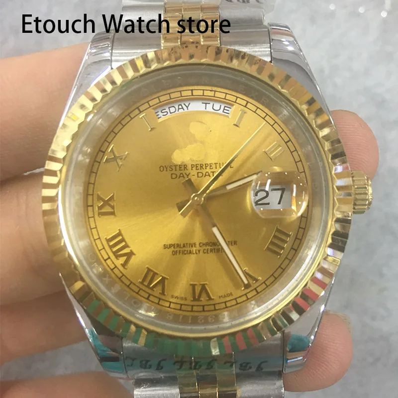 

Luxury Mechanical Watch Mens Sport Watch Gold Full Steel Quartz Watches Men Date Waterproof Military Clock Man relogio masculino