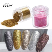 Bittb пилочки для ногтей блестящая пудра Пыль блестящие хлопья Pingment Гель-лак блестки маникюр ногтей DIY дизайн для украшения ногтей