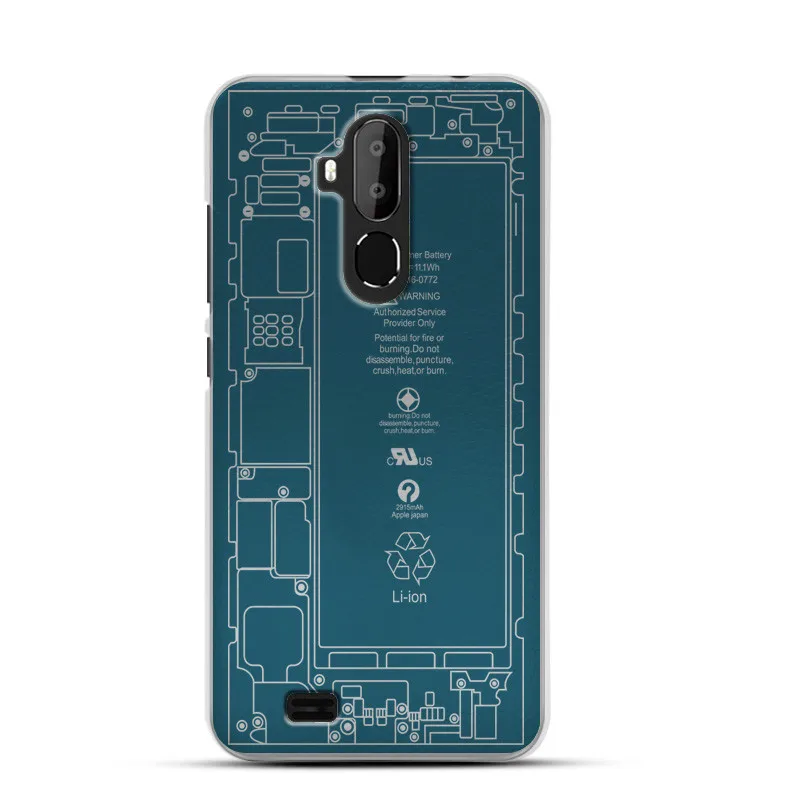 Жесткий чехол для телефона s oukitel C12 pro защитный смартфона с УФ-принтом высокое