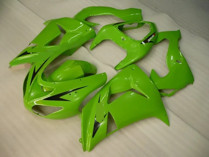 Высокий класс! мотоцикл обтекатель комплект для KAWASAKI Ninja ZX10R 2006 2007 ZX10R 06 07 Модный Зеленый ABS Обтекатели набор+ 7 подарков SK67