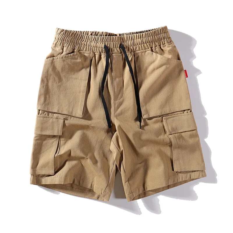 Tide Брендовые мужские летние дикие брюки комбинезоны шорты свободные пять брюки корейские Молодежные повседневные брюки