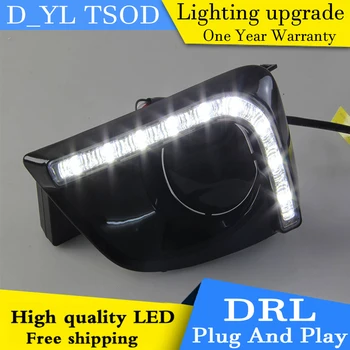 

Car styling For Toyota Vios 2014-2015 LED DRL For Vios led fog lamps daytime running lights High brightness guide LED DRL