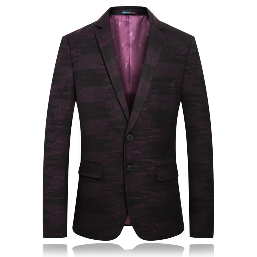 Unique Mens Blazers Casual With Patterns Men Stylish Blazer Masculino