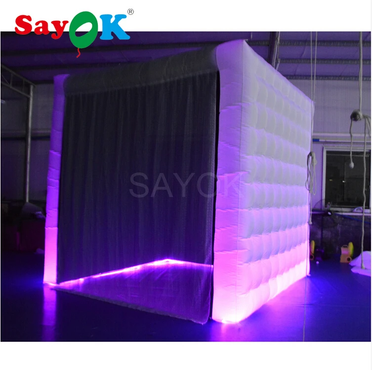 LED Inflatable Cabin Tent Inflatable Cube Exhibition Tent for Event, Party Stage/Inflatable Tent Led for Sale