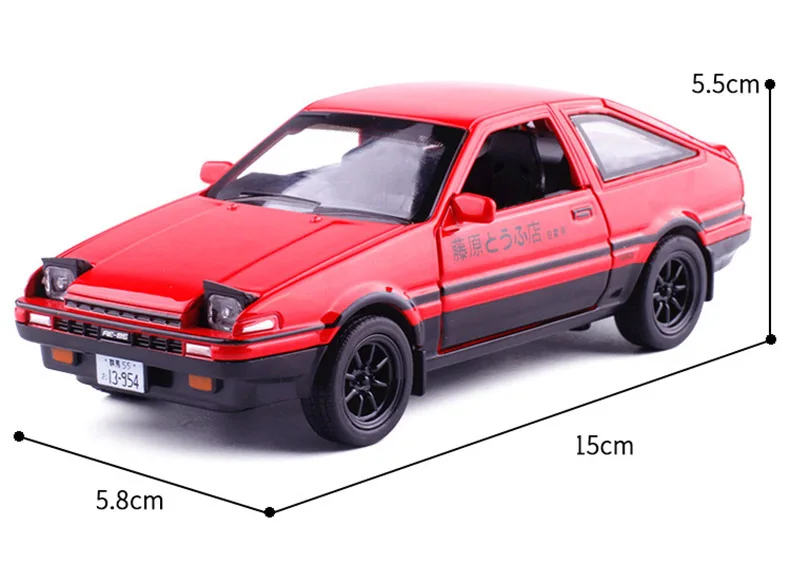 Лидер продаж игрушечный автомобиль INITIAL D AE86 металлическая игрушечная машинка из