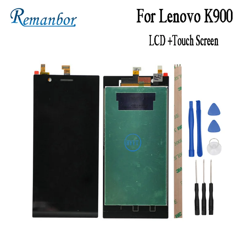 

Remanbor 1920X1080 FHD For Lenovo K900 LCD Display+Touch Screen Screen Digitizer Assembly Replacement +Tools+Adhesive