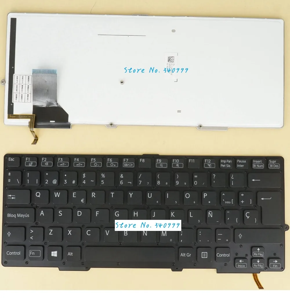 Новинка для SONY Vaio SVS13 SVS13A испанская клавиатура Teclado с подсветкой и сенсорной панелью