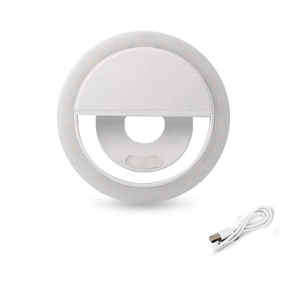 Селфи Свет USB LED Макияж Видео ringlight фотографическое освещение с лампами зарядка