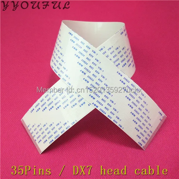 16X прочный DX7 головка кабеля 35 контактов для Широкоформатного Принтера Allwin Zhongye Xuli