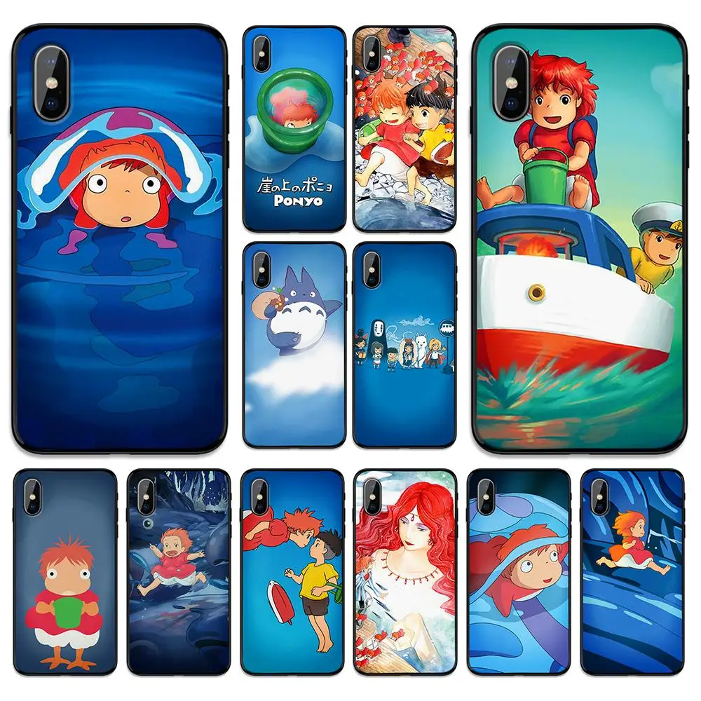 Anime cliff princess ponyo cute Soft TPU Case Cover for Apple iPhone 6 6S 7 8 Plus 5 5S SE X XS MAX XR Silicone Cases | Мобильные