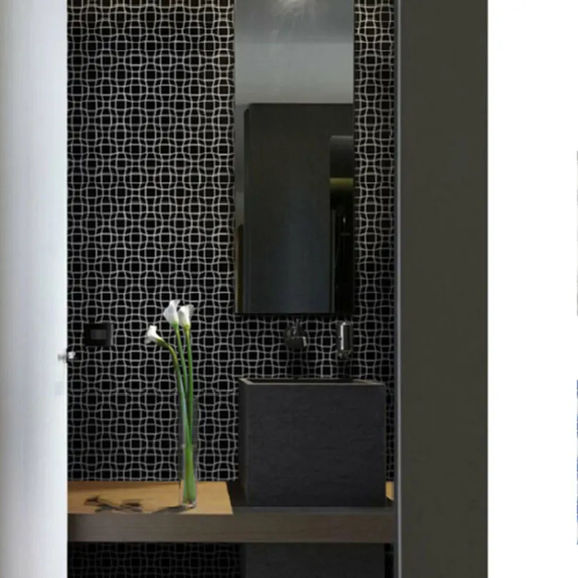 Unique design bathroom wall tiles Crystal mosiac tiles wall mounted