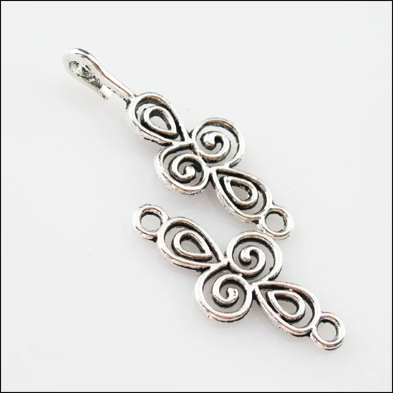 

6Sets Tibetan Silver Clouds Cross Bracelet Toggle Clasps Connectors 12x56mm