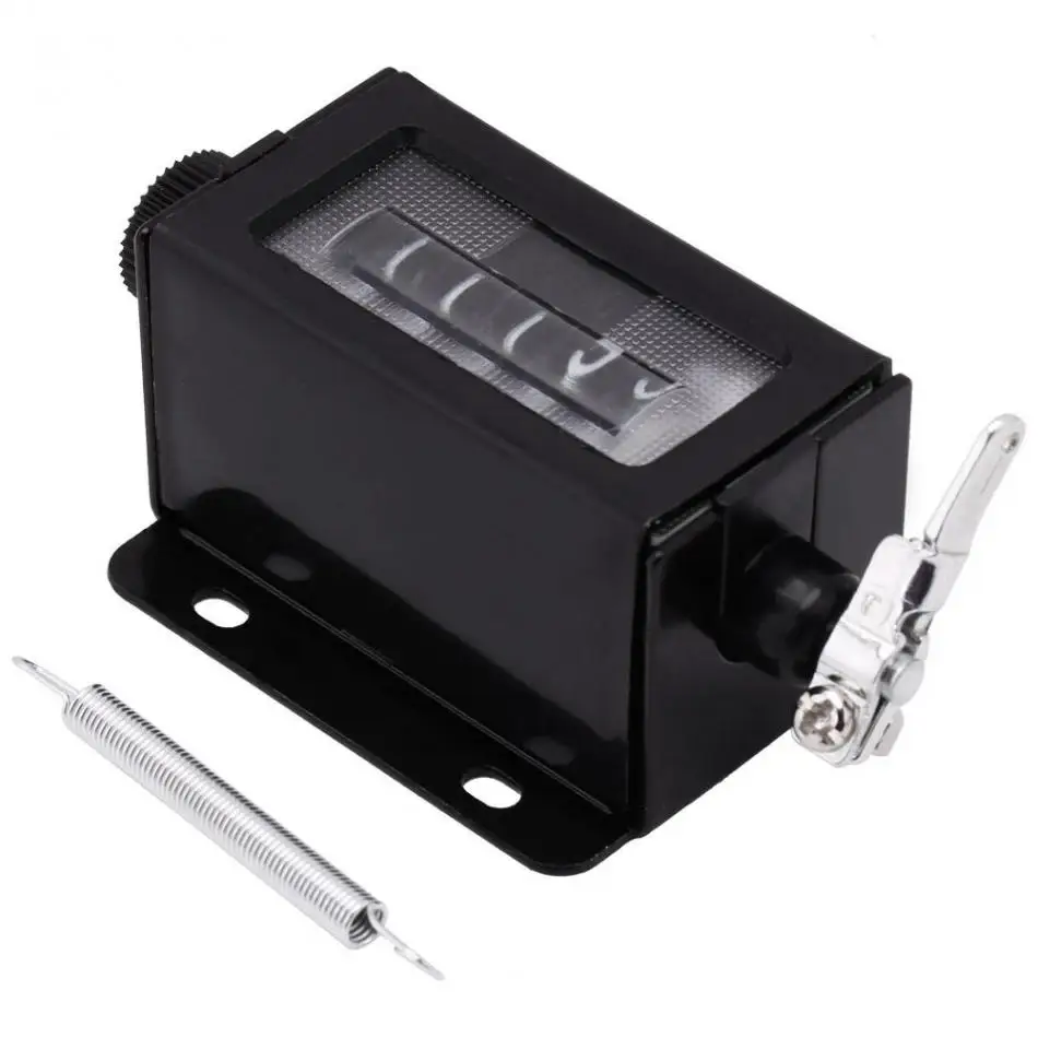 

Mechanical 5 Digit 0-99999 Resettable Mechanical Pulling Count Counter Pull Count Counter Rotary Knob Resettable Black w/ Spring