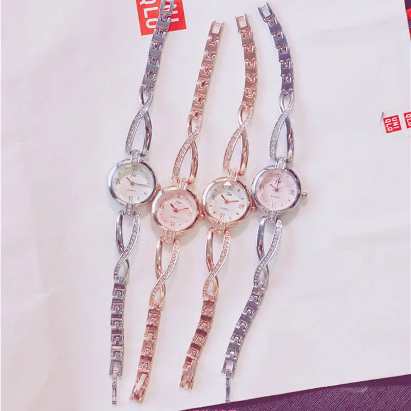 Exquisite Ladies Bracelet Watch Luxury Brand Women Watches Set Fashion Steel Chain Female Clock Women Holiday Gift Set Watch box