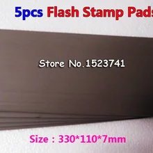 5 шт. 330x110x7 мм штампы колодки резиновая подушка штамп пластины материалы фоточувствительная Самостоятельная Заправка чернилами штамповочная машина