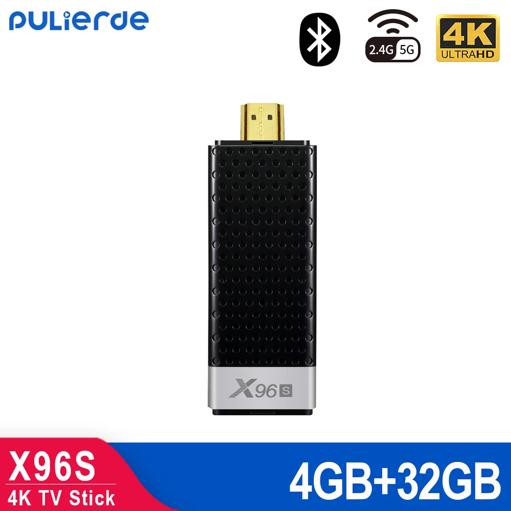 PULIERDE X96S Смарт Android 9 0 TV Box Amlogic S905Y2 4 Гб оперативной памяти 32 встроенной мини-ПК ТВ