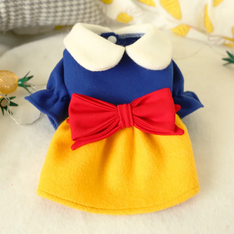 

Winter Princess Dog Dresses for Dogs Sweet Bow Cat Puppy Dog Dress Shih Tzu Maltese Skirt Pet Clothes Clothing vestidos de perro
