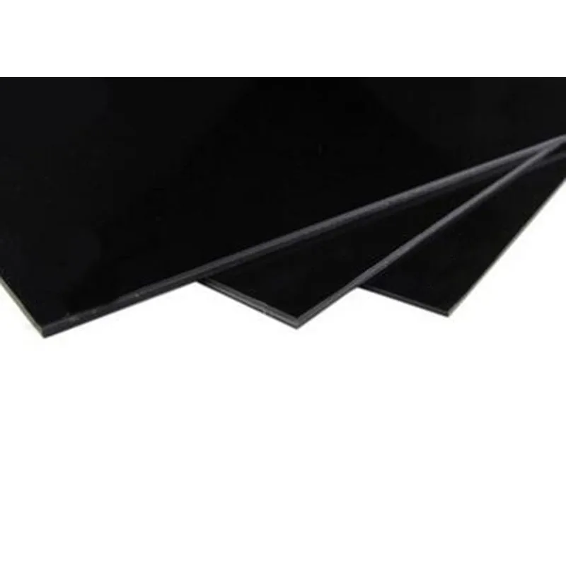 Evemodel ABS Platten 28 X 24 Cm Schwarz Styrolplatten Für Gebäudemodelle Modellbau Bonsai DIY (8Stk. 0,5mm