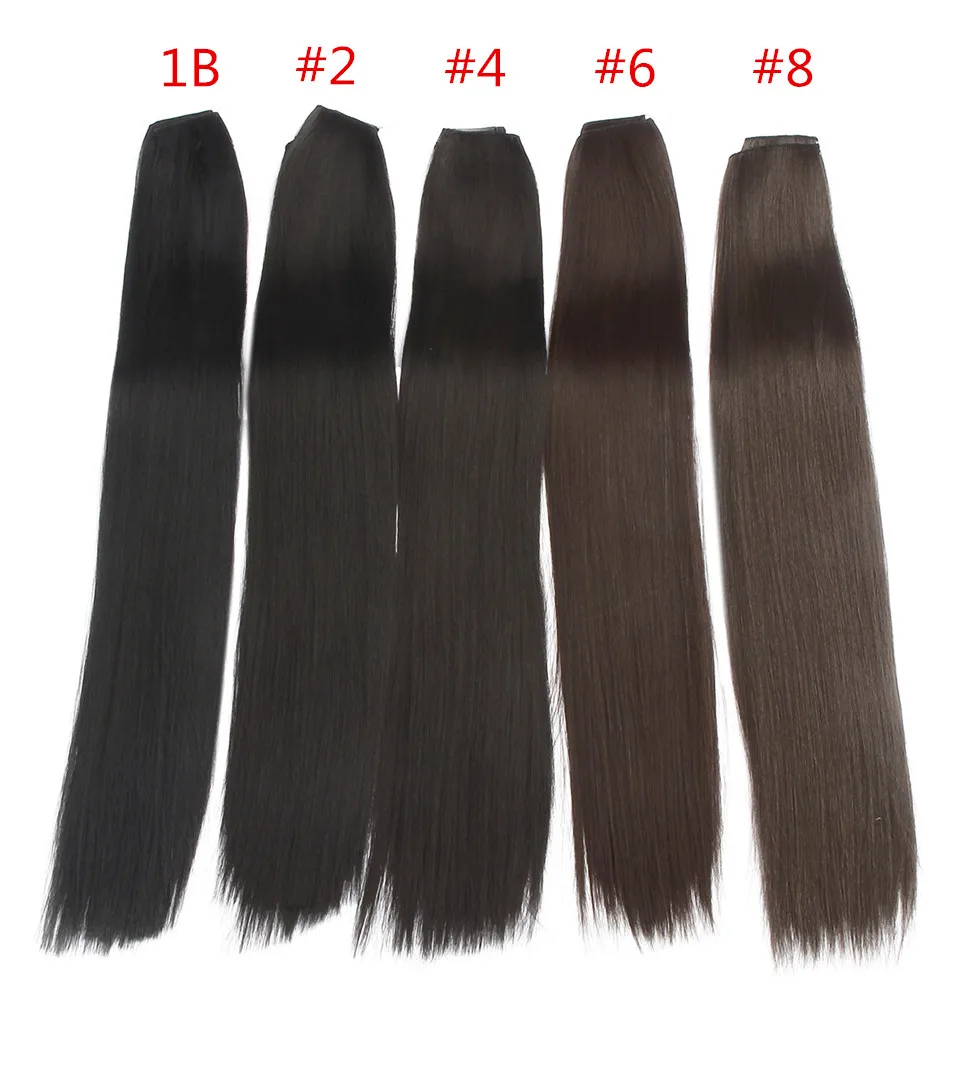 SARLA, 24 дюйма, 60 см, 200 шт./лот, длинные прямые волосы для наращивания на заколках для женщин, стойкие синтетические волосы для высоких температур, 666