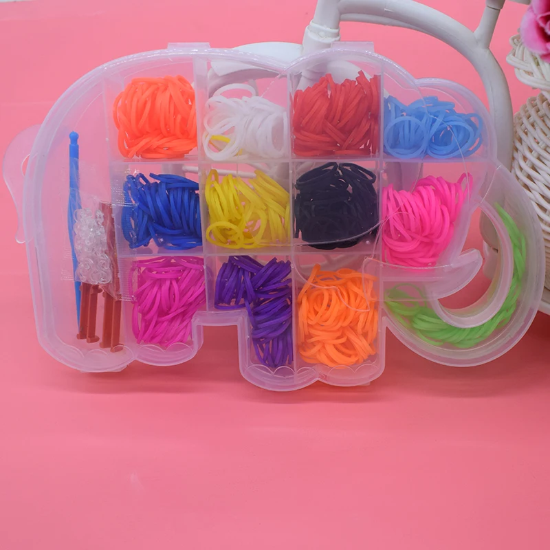 

400pcs rubber bands bracelets loom Children toys girl gift hair band colorful gum make woven bracelet kids diy toy dropshipping