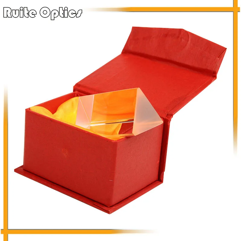50mm Vagarious Physics Optical Prism for Teaching Glass with Gift Box | Инструменты