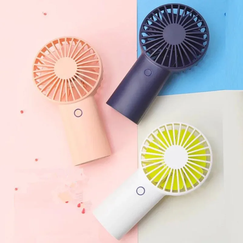 4000mah Portable Mini Fan 3 Gears LED Light USB Rechargeable Handheld Fans Desktop Air Cooling Conditioner for Home Outdoors,Sky Blue