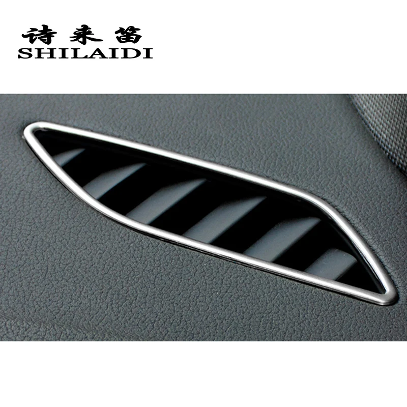 Автомобильный Стайлинг AC Outlet Trim Refit Air Frame dashboard наклейки Чехлы для Audi A4 B8 A5 RHD LHD