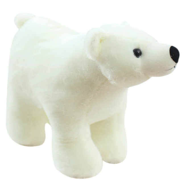 $US $8.67  25/35/45cm Simulation Polar Bear Plush Toy Stuffed Animal Polar Bear Toys For Children Education Ho
