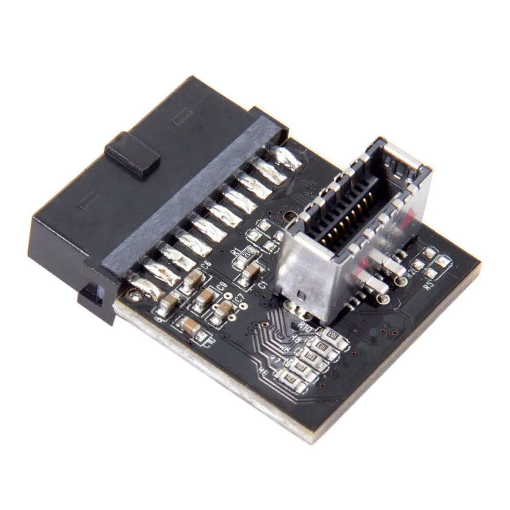 USB 3 1 Разъем передней панели к 0 20 контактный штырьковый удлинитель адаптер для