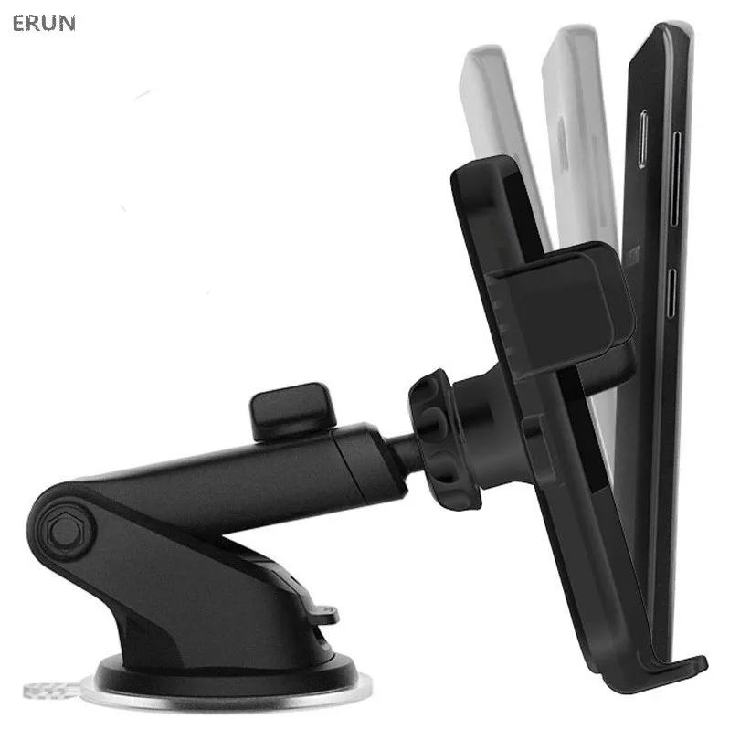

Vehicle navigation mobile phone holder sucker QI wireless fast charging 5W 10W 7.5W vehicle charging bracket